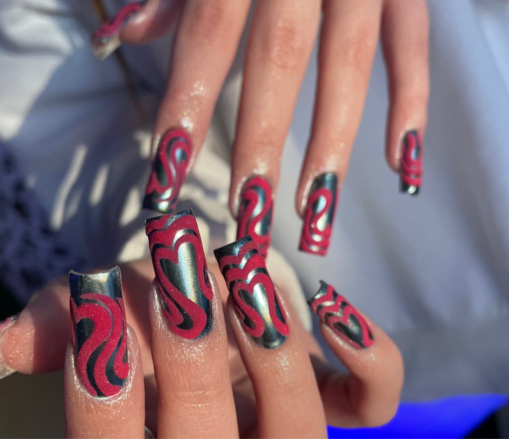 Маникюр+коррекция+дизайн