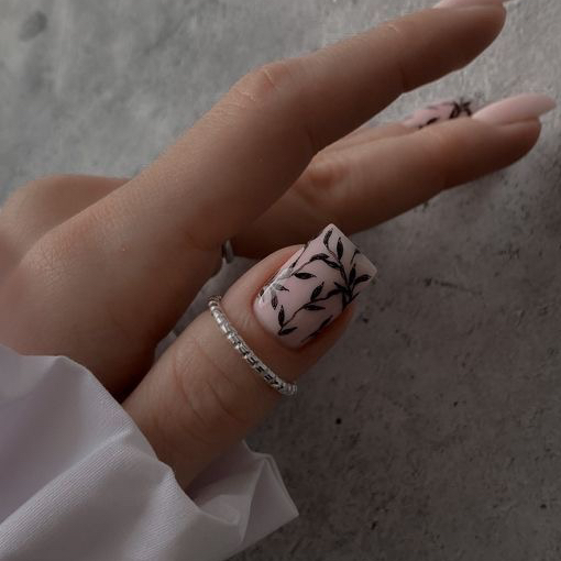 дизайн (стемпинг, наклейка, растяжка)  за 1 ноготь