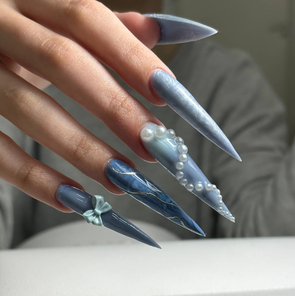 Наращивание ногтей+дизайн