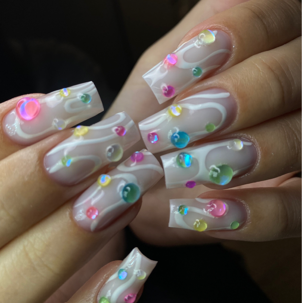 ( длинные) Дизайн/однотон