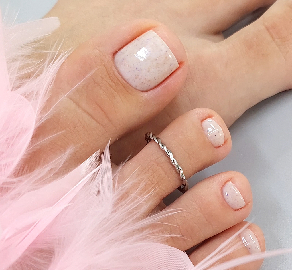 Педикюр пальчики с покрытием