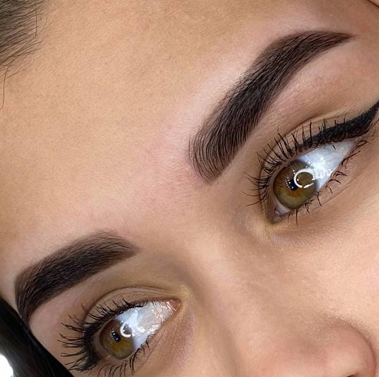 Оформление + окрашивание бровей