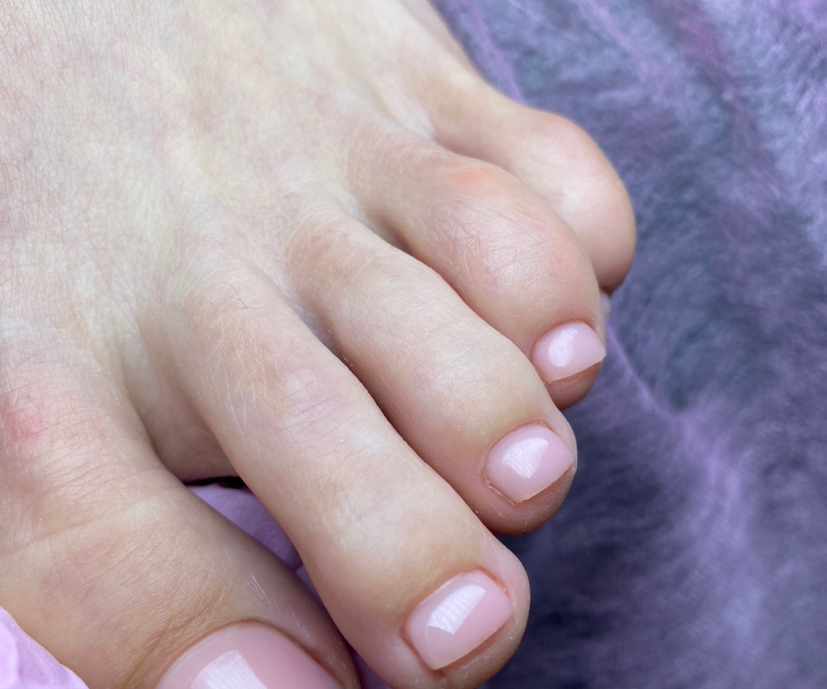 Педикюр с покрытием (пальчики)