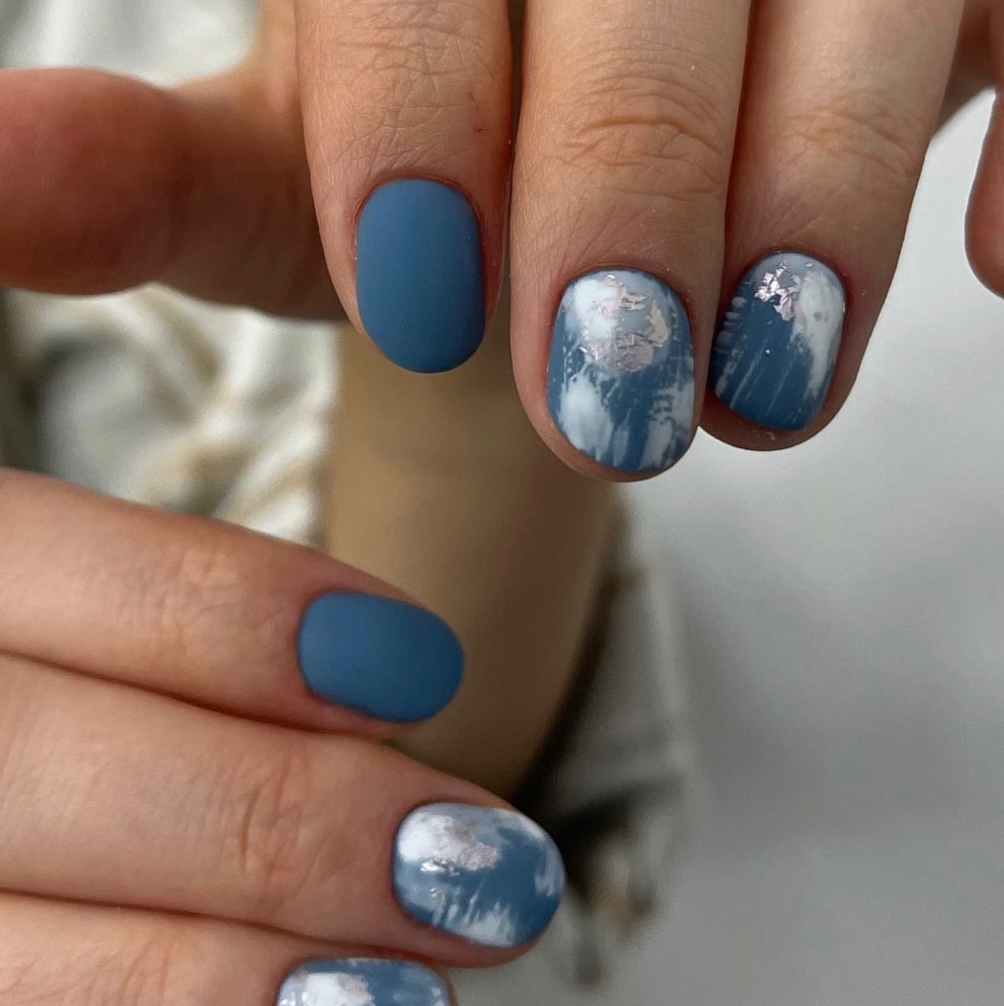 Маникюр с покрытием гельлак + дизайн ногтей