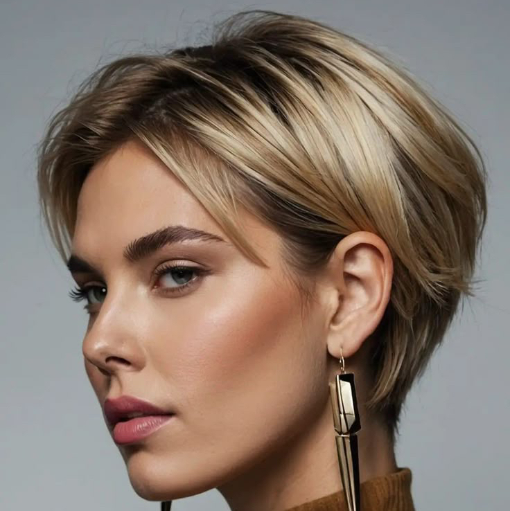 Женская стрижка на короткие волосы