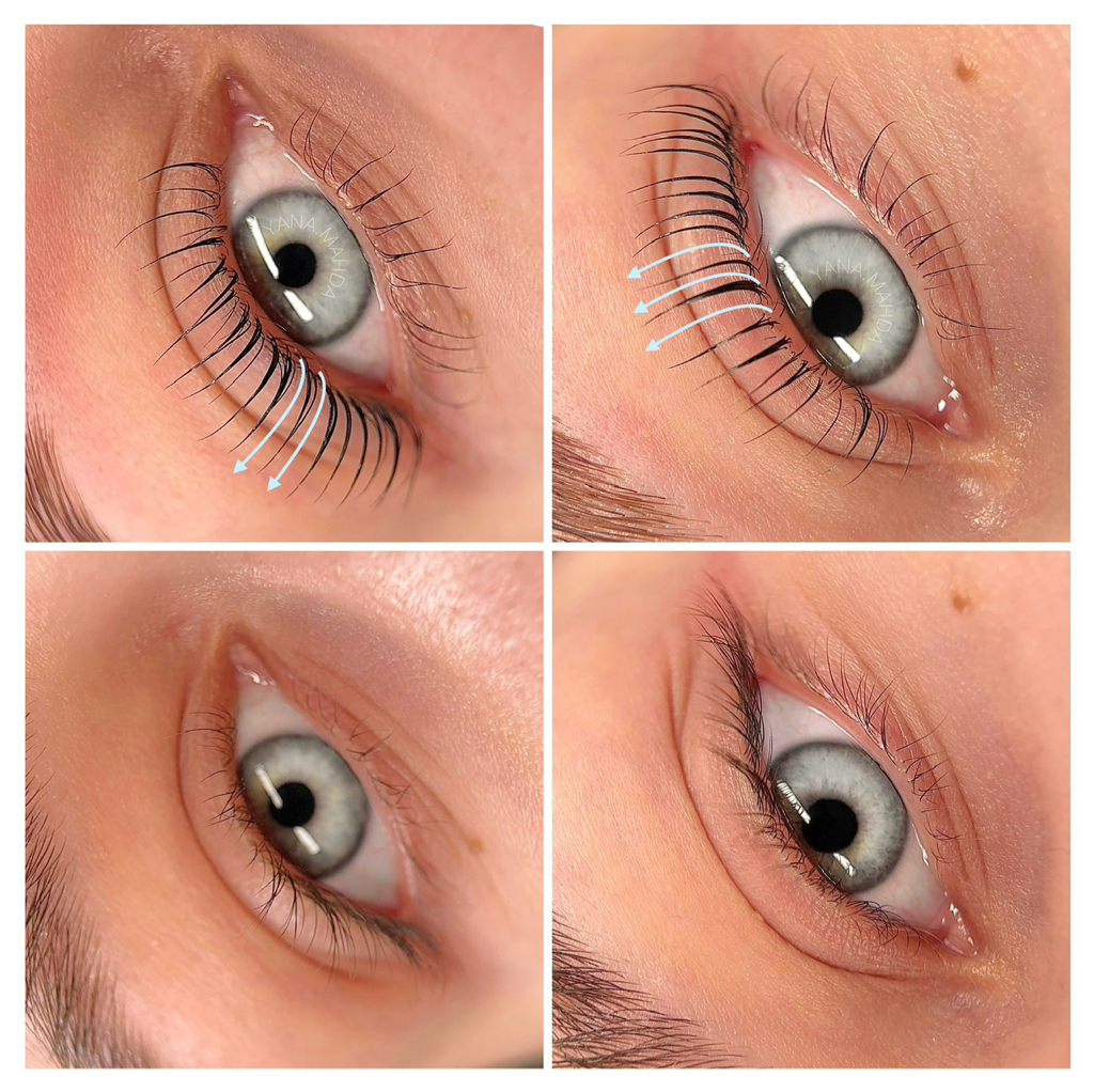 Бразильское ламинирование верхних и нижних ресниц (окрашивание, уход)