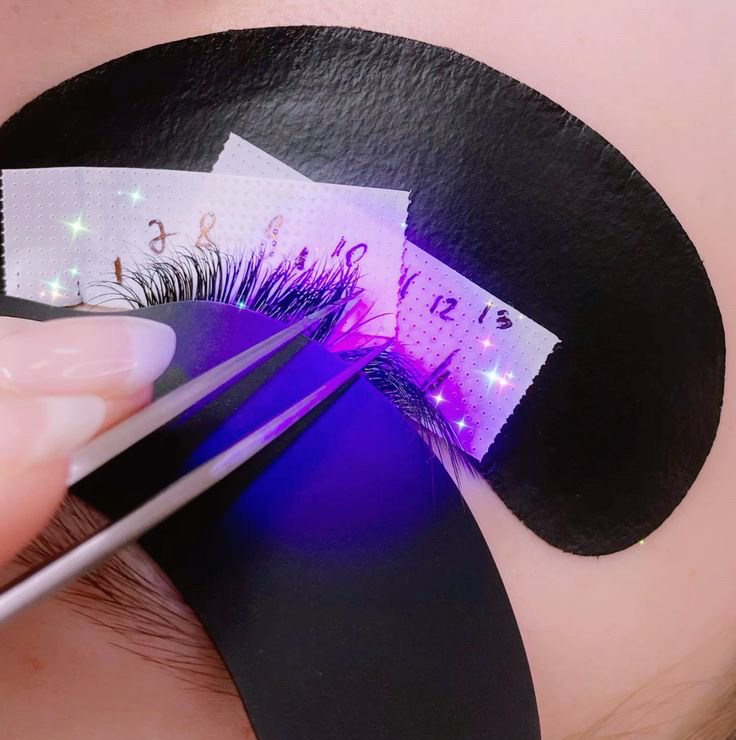 LED наращивание ресниц  Классика, двойной объем, мокрый эффект