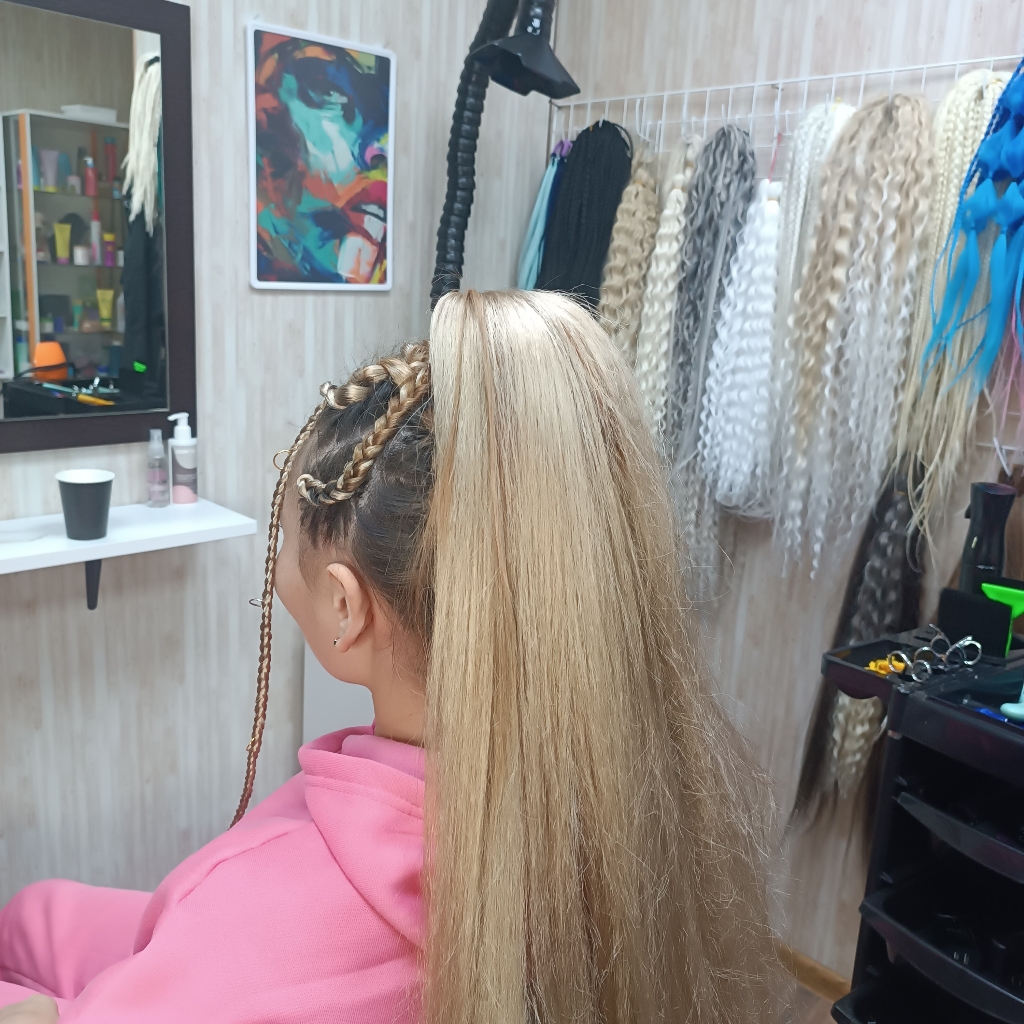 брейды в хвост