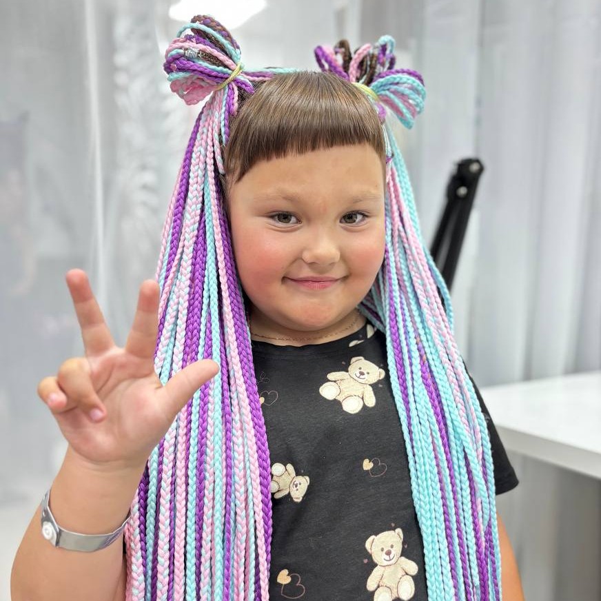 Афрокосы - воздушные (детям)