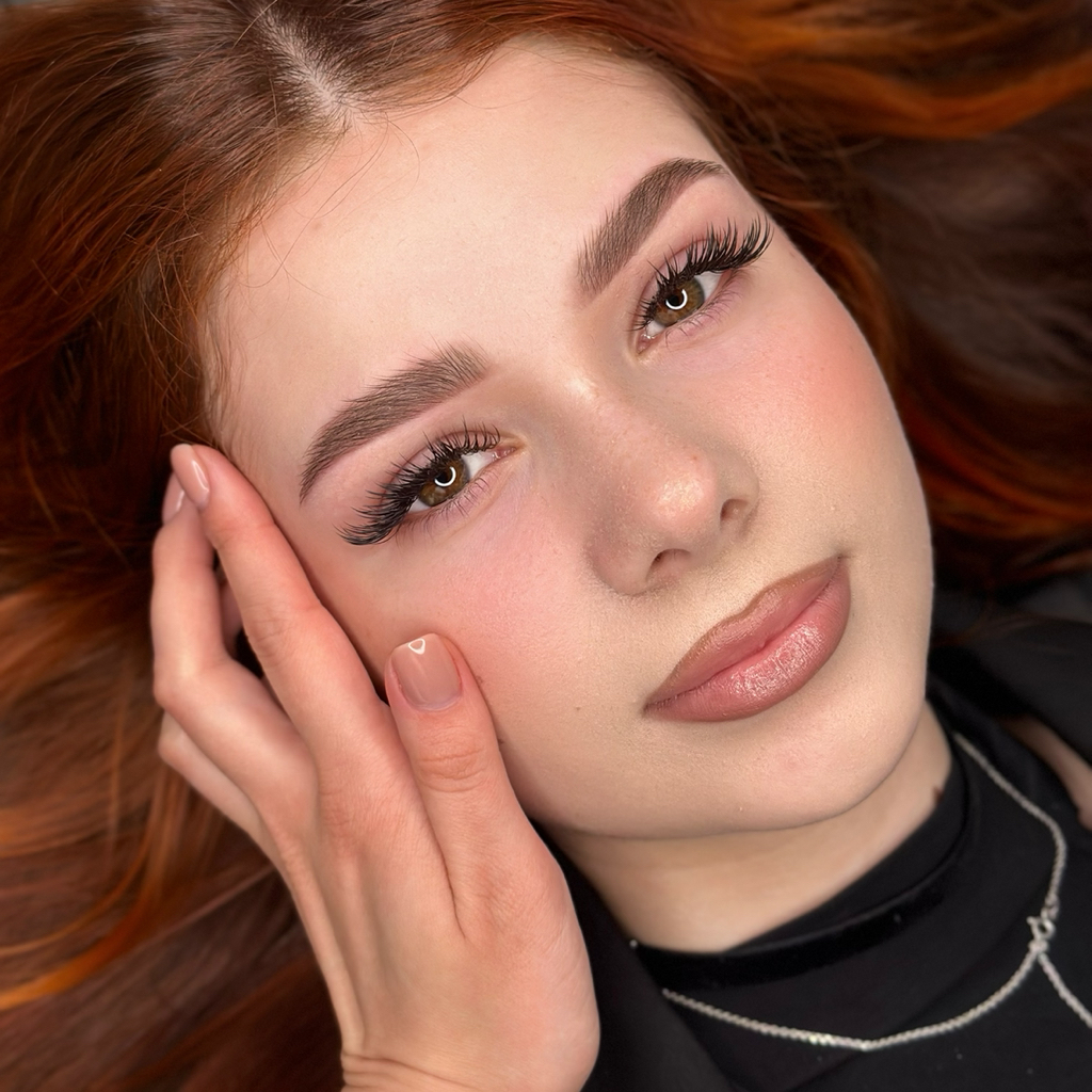 Пудровое напыление бровей (коррекция)