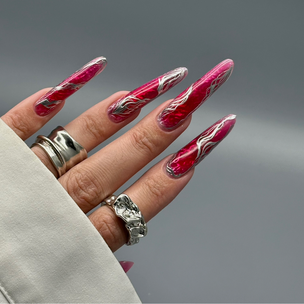 Маникюр с покрытием (ДЛИННЫЕ ногти) + дизайн