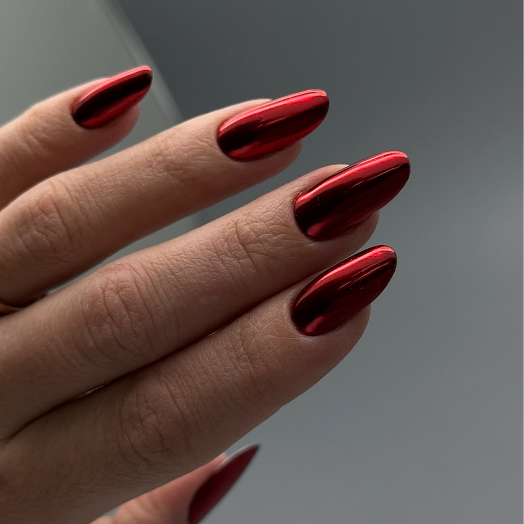 Маникюр с покрытием (СРЕДНИЕ ногти) однотон