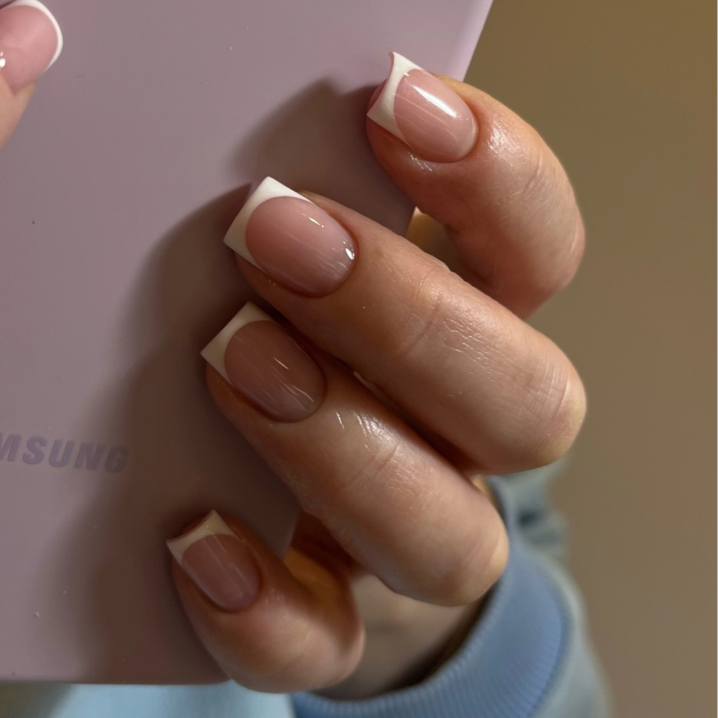 КОРОТКИЕ НОГТИ френч без дизайна