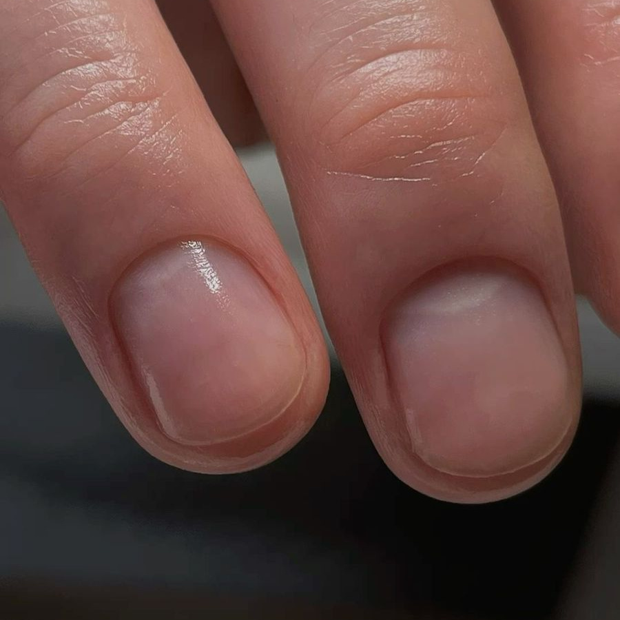 Мужской маникюр с покрытием база+топ