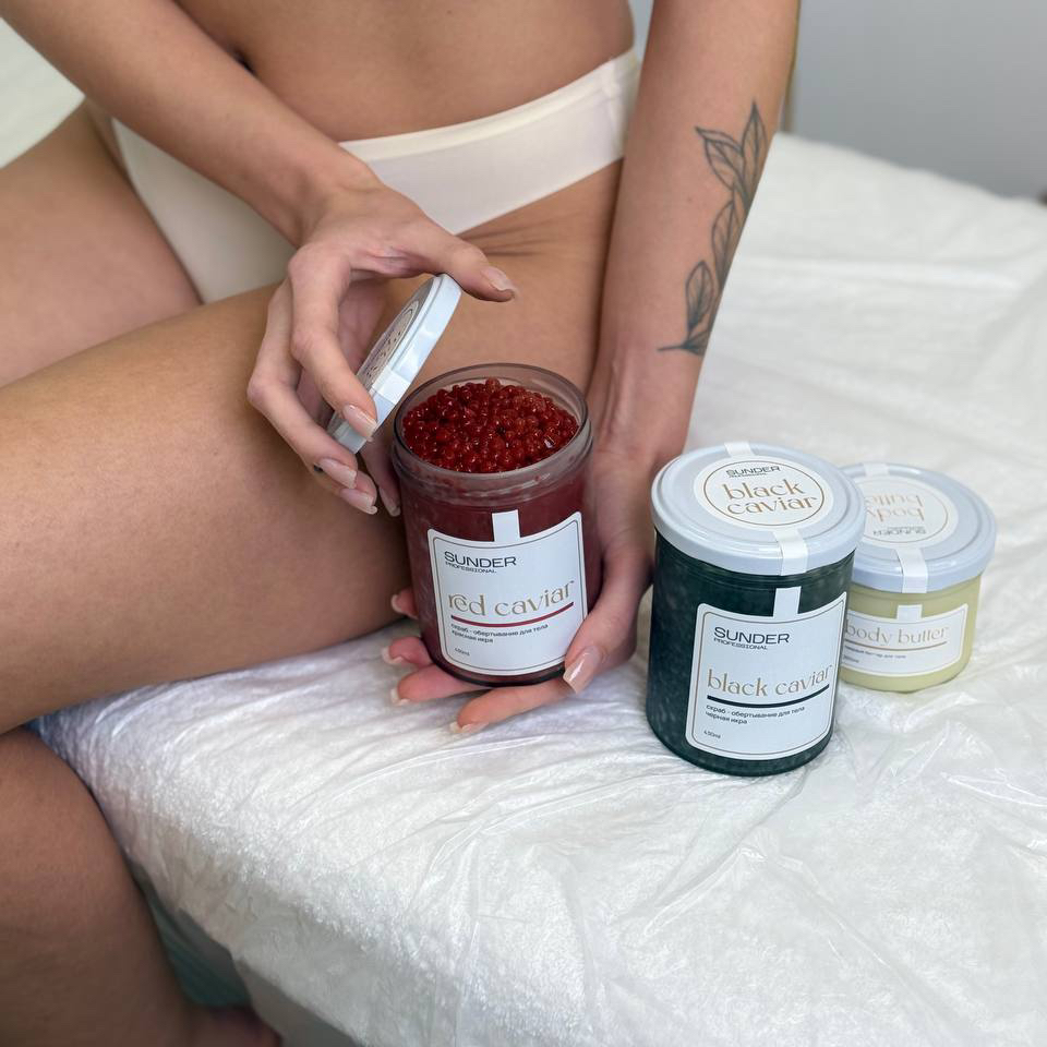 Спа массаж икрой ( черная и  красная икра) наслаждение роскошью