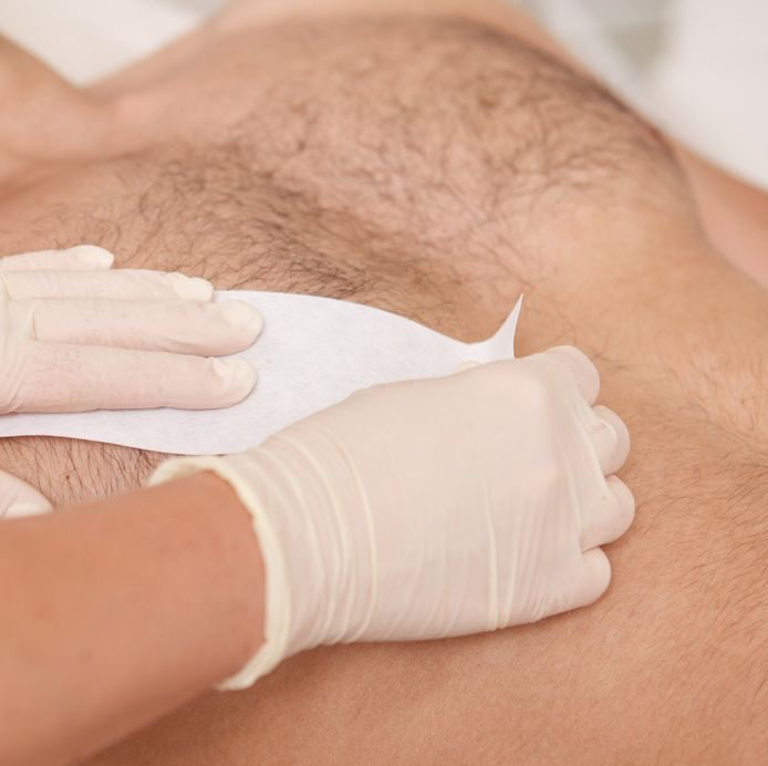 Мужская депиляция (ЖИВОТ)