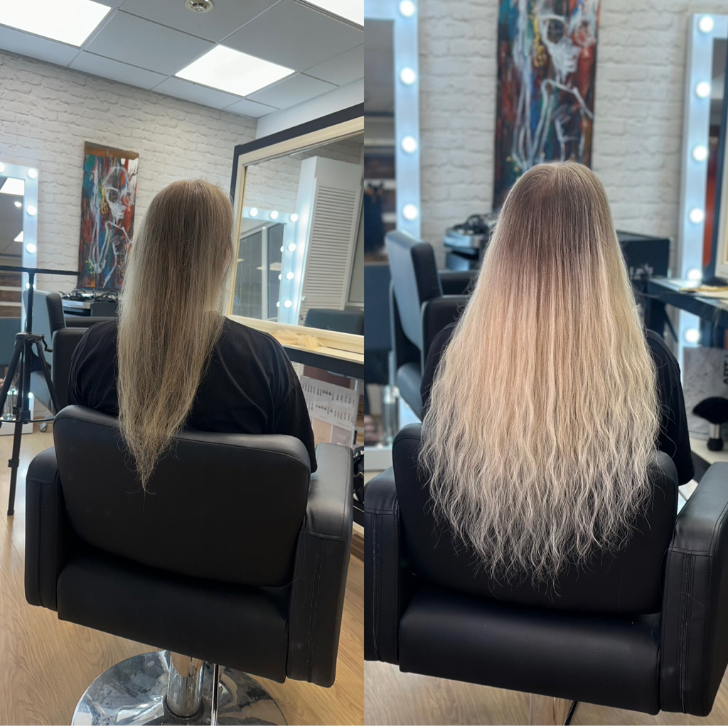 Наращивание натуральных волос под ключ