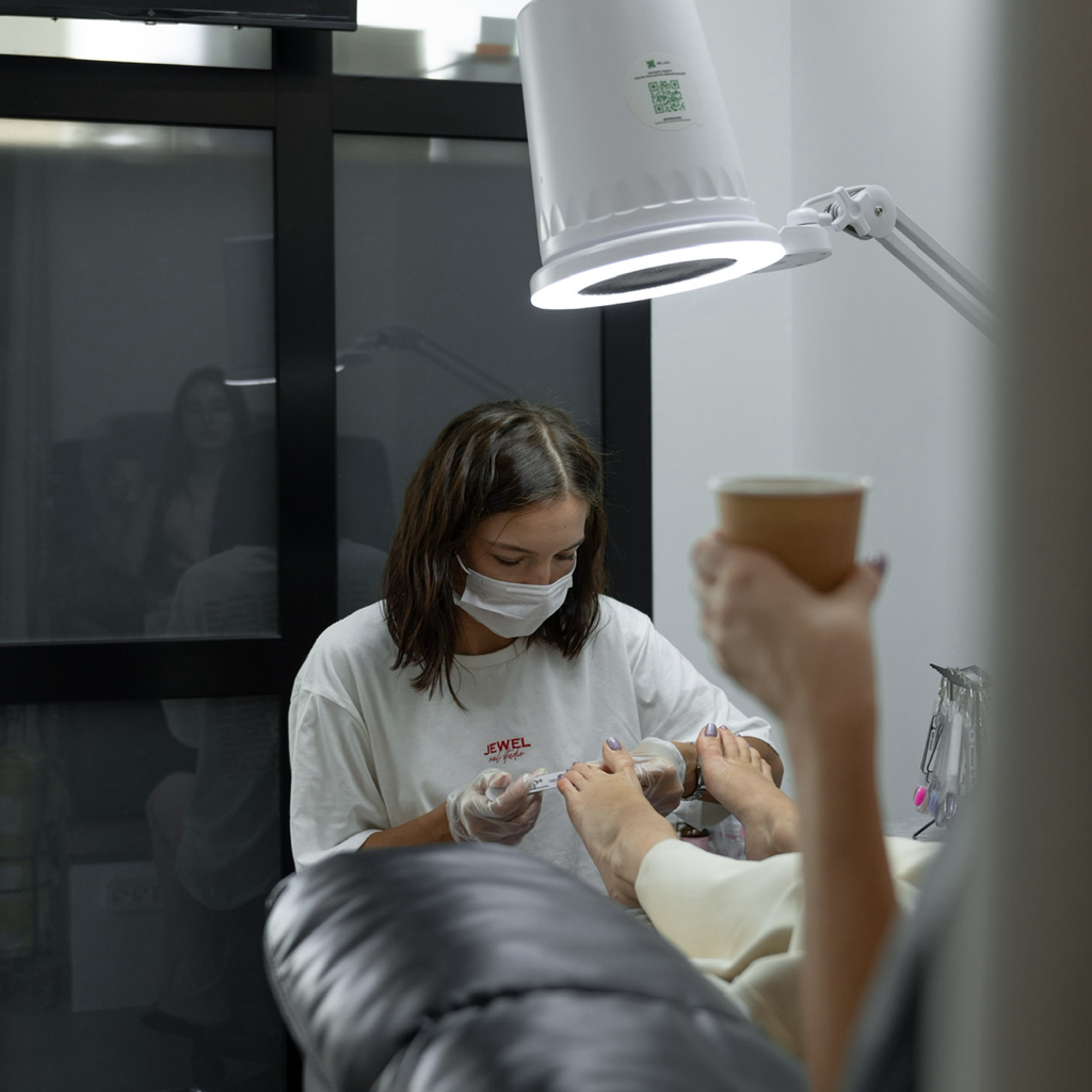 Педикюр полный, без покрытия