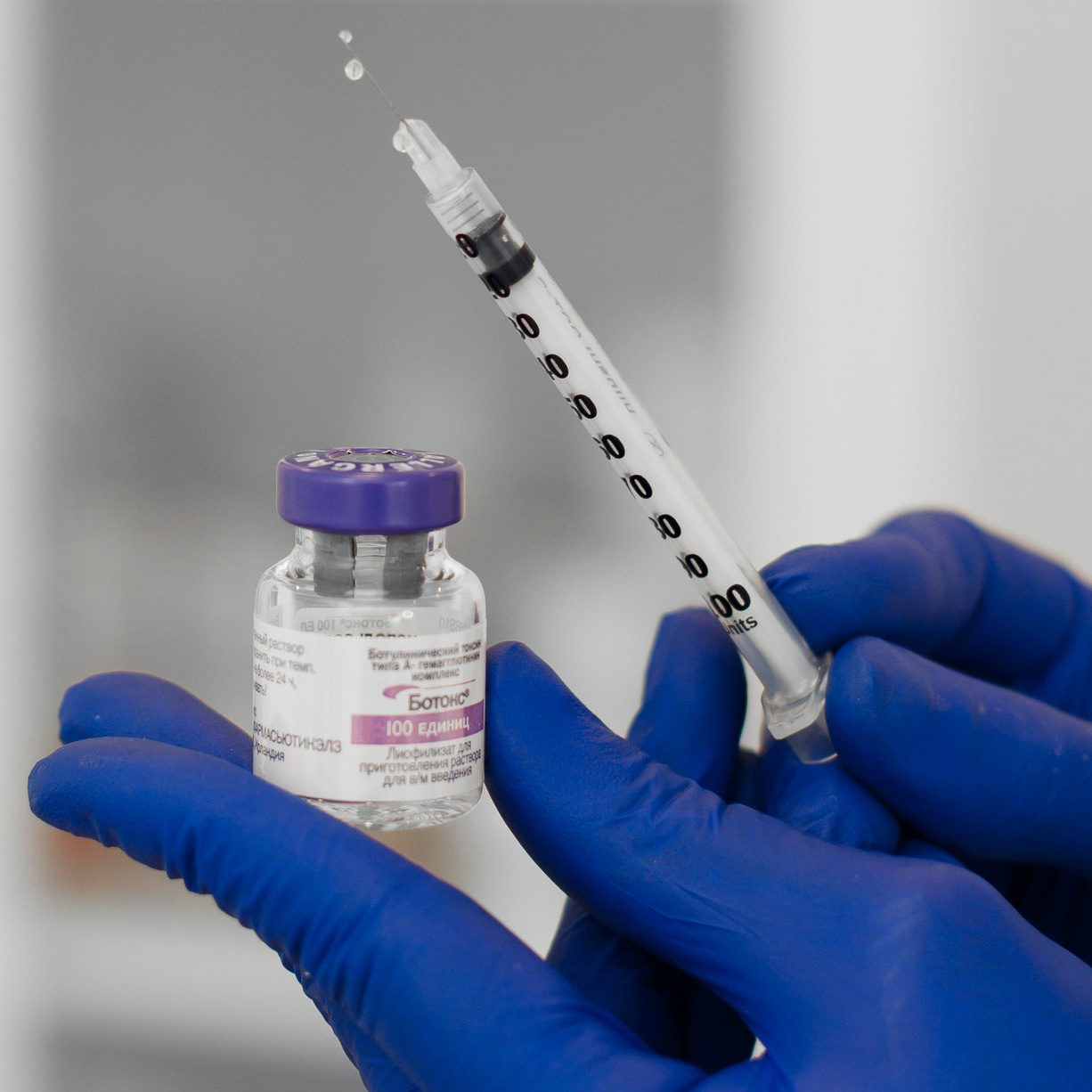 Коррекция морщин лба + м/б