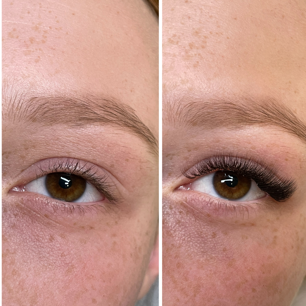 Наращивание ресниц 4D