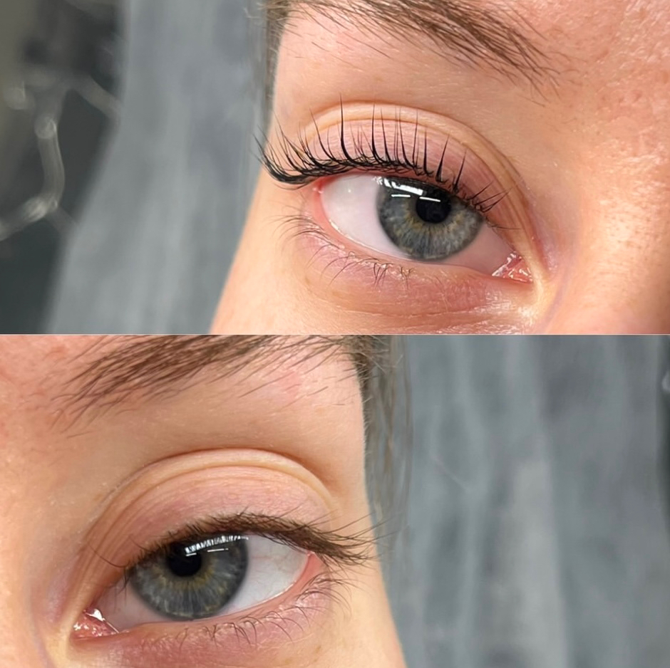 Ламинирование ресниц с окрашиванием