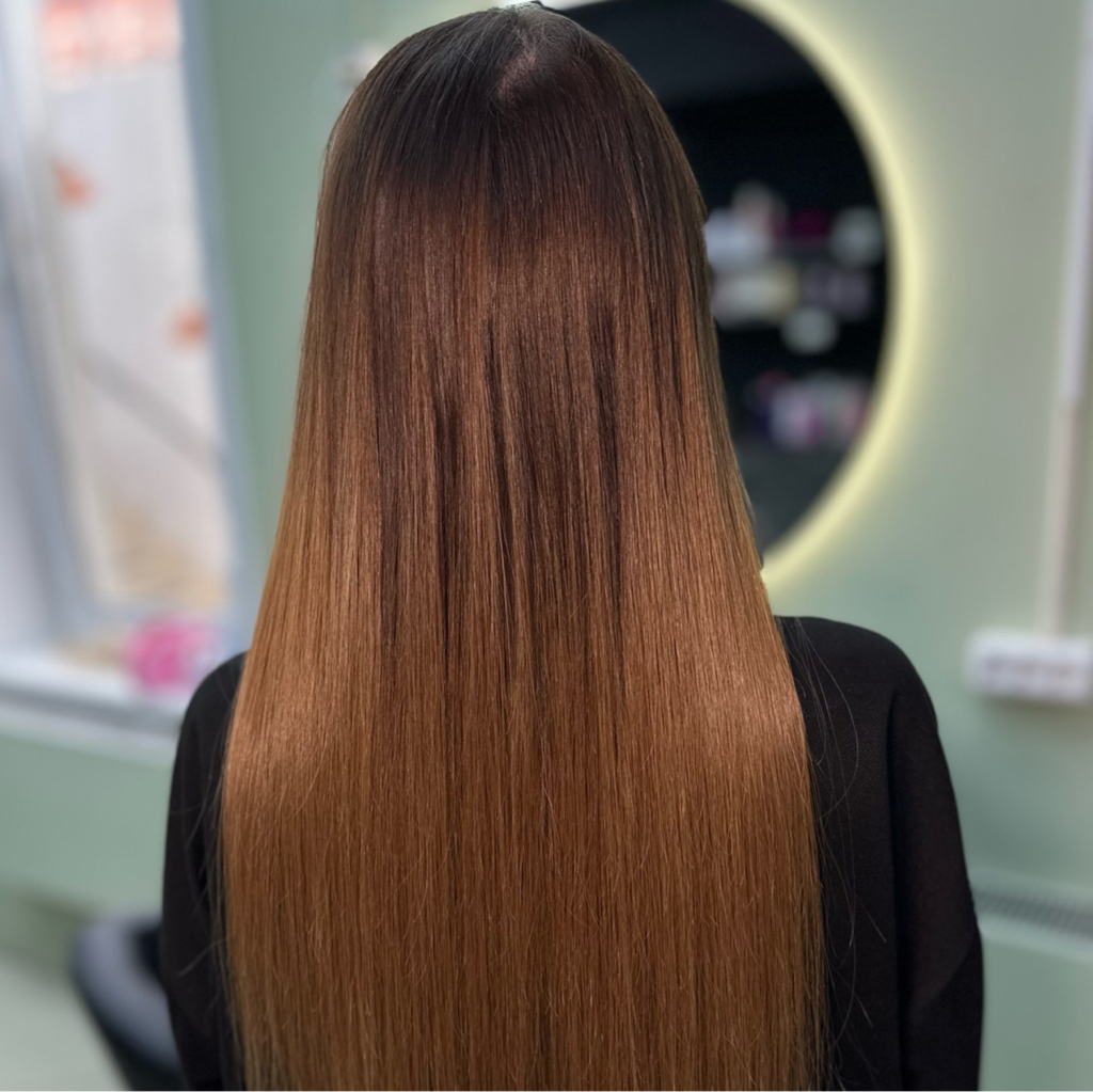 Коррекция волос примерно  300 капсул.