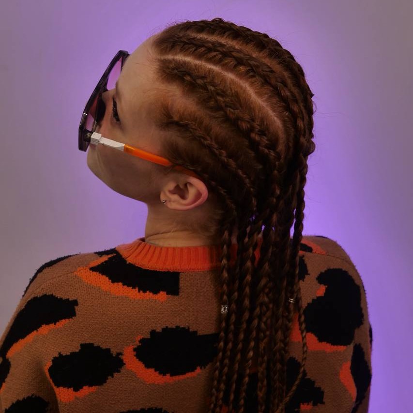 Косы по голове 6/7/8 штук