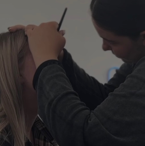 Оформление бровей коррекция + окрашивание