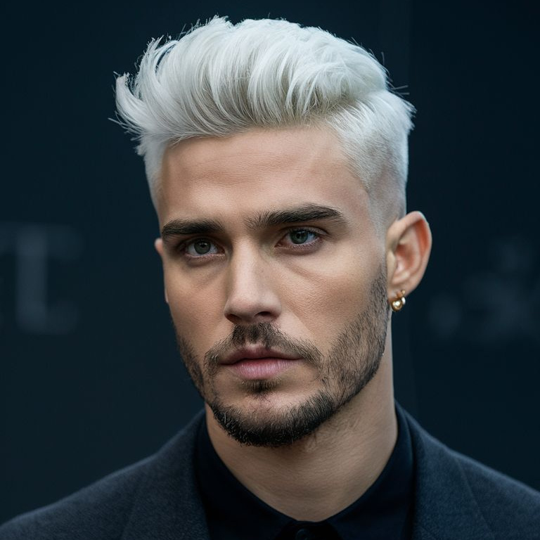 «White CUT» - Стрижка + окрашивание в белый