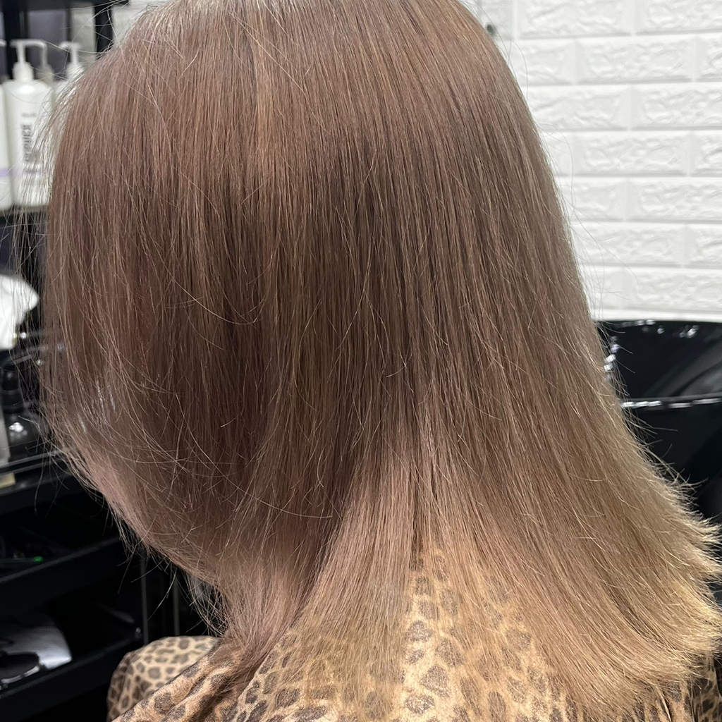 Окрашивание Тон в тон волосы по плечи  (+300 за густоту)