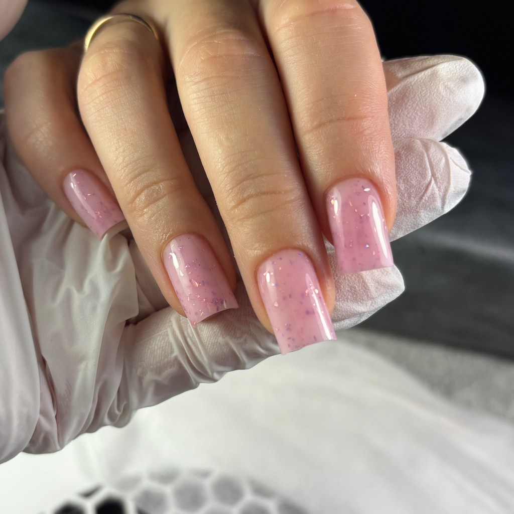 Маникюр с покрытием (короткая и средняя длина)