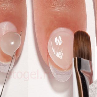 Укрепление ногтя гелем (в комплексе с долговременным покрытием)