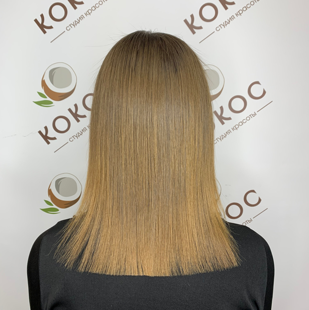 Кератиновое выпрямление волос