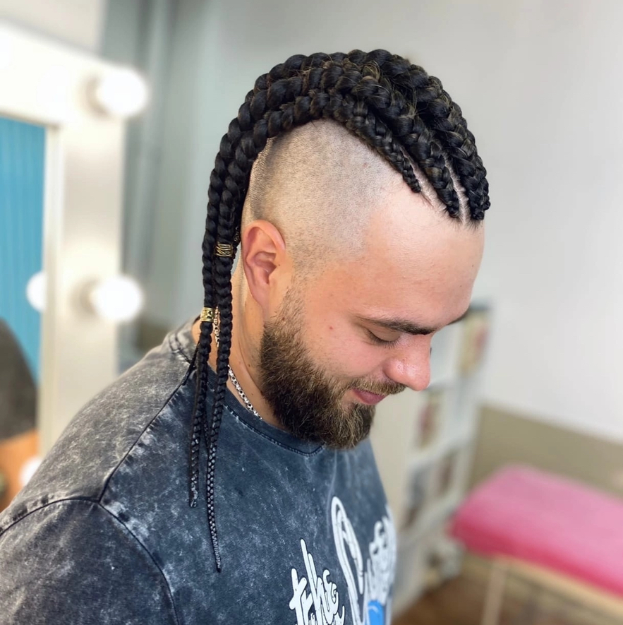 Мужские афропрически: Брейды, косы