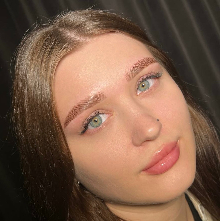 Долговременная укладка+окрашивание+коррекция