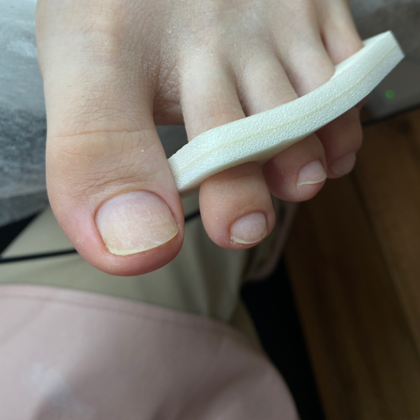 Педикюр пальчики без покрытия