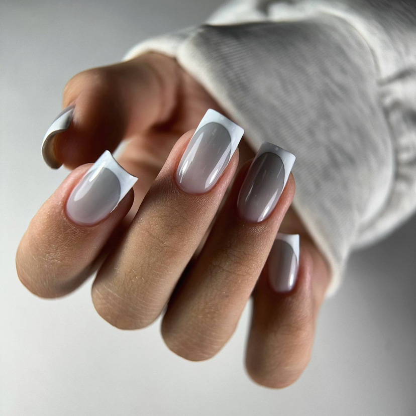 Комбинированный маникюр + ФРЕНЧ (гель)