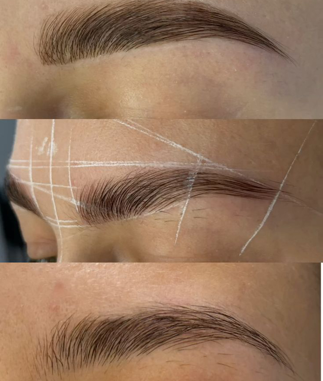 Коррекция бровей без окрашивания