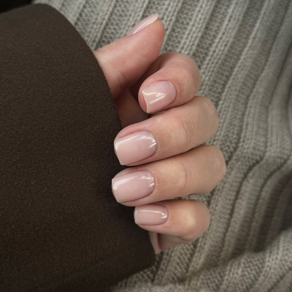 Снятие, маникюр и однотонное покрытие