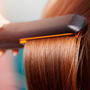 Выпрямление утюжком