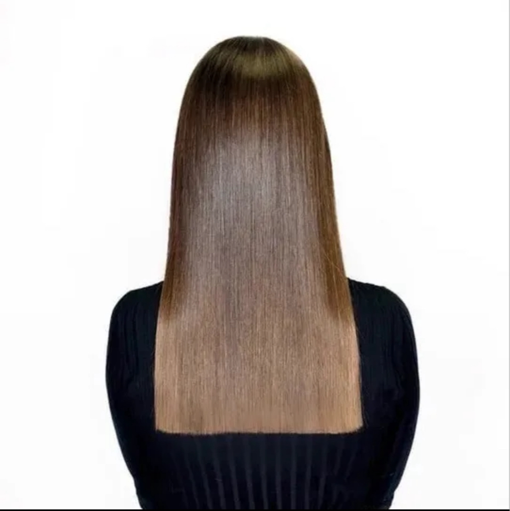 Кончики одним срезом без мытья и укладки