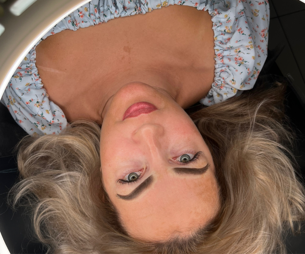 Перманентный макияж пудровые брови