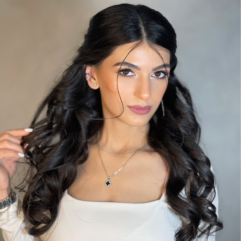 Макияж с прической