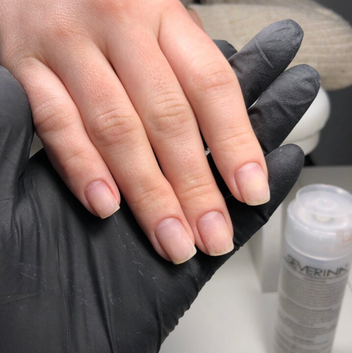 Снятие + маникюр без покрытия