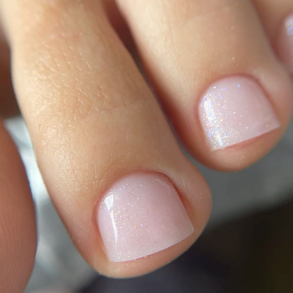 полный педикюр без покрытия | с лаком