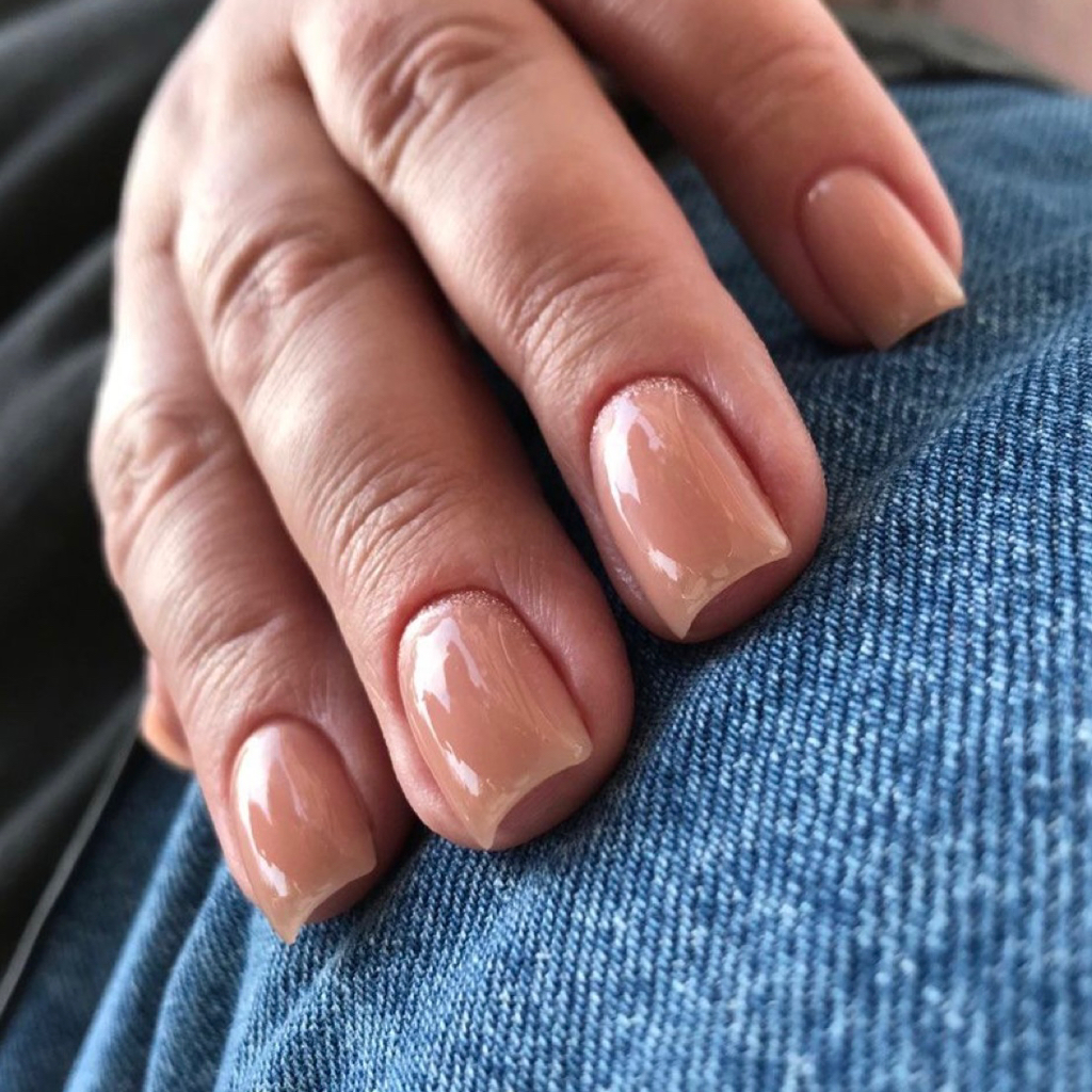 Маникюр с покрытием ( камуфлирующий гель, база)