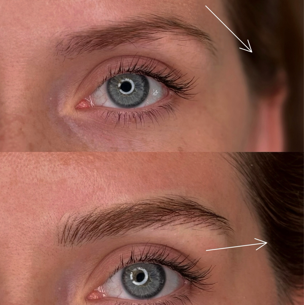 Перманент бровей. 1-й этап. Волосковая или комбинированная техника