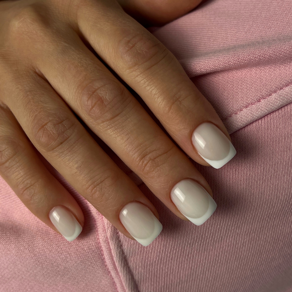 Маникюр с покрытием Френч (снятие и выравнивание базой входит в услугу)