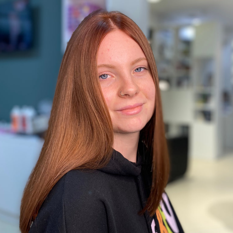 Окрашивание в 1 тон (длинные волосы)