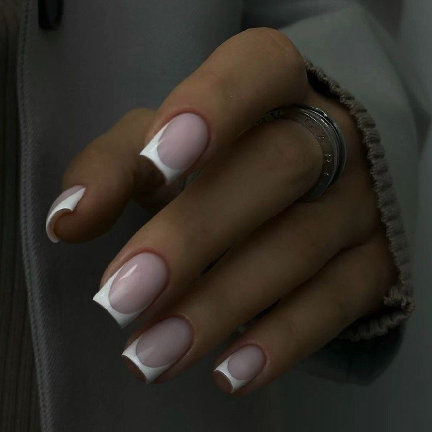 Наращивание ногтей+френч